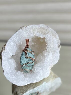 Copper Wrapped Pendant